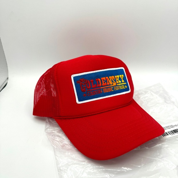 NWT Aviator Nation Golden Sky 2024 Festival Trucker Hat Cap Red Country Music - Picture 6 of 15